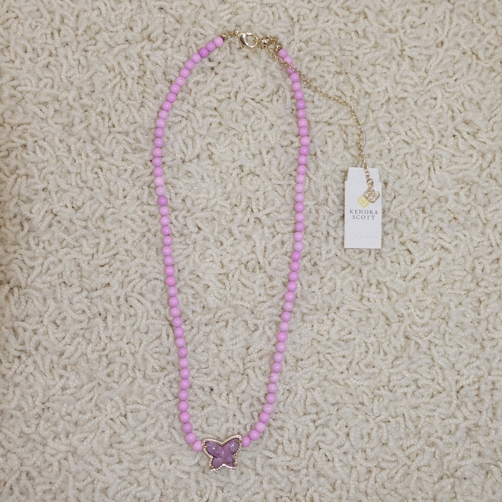 NWT Kendra Scott Pink Butterfly Necklace